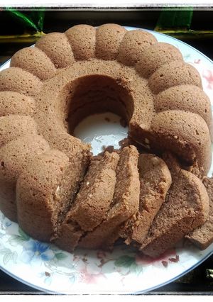 Cake Kukus Pisang Coklat metode All in One