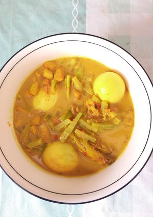Lodeh Tahu Telur Labu