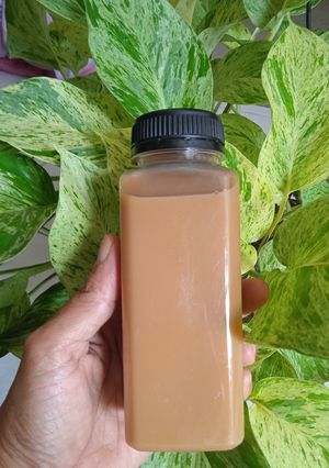 Milk coffee with palm sugar
