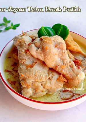 Opor Ayam Tahu Kuah Putih